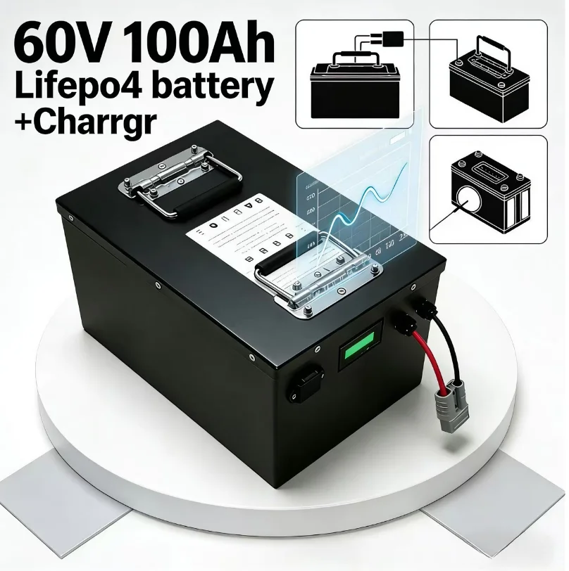 72V 40Ah Lifepo4 Battery Pack - Batterie LiFePO4 60V 100Ah/120Ah/150Ah/200Ah | Bluetooth