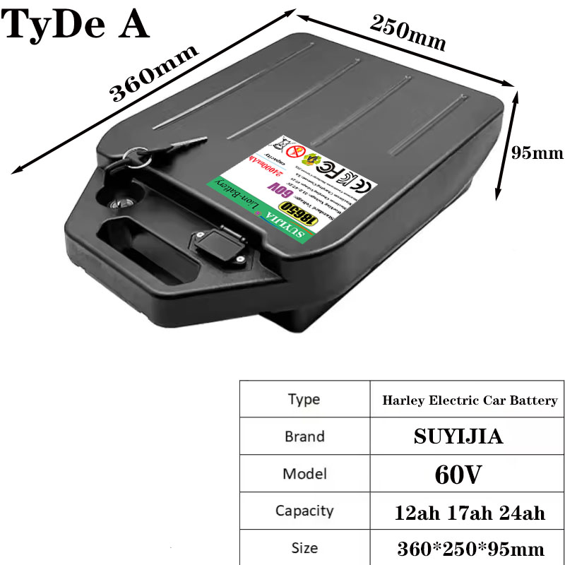 HarleyBatteryCitycocoElectricB - 60V 50Ah Electric Scooter Battery avis et prix